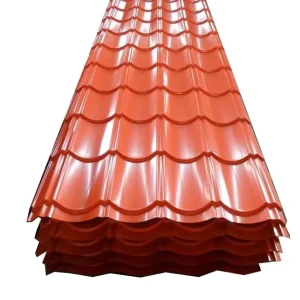 Hot Dipped Galvanized PPGI Corrugated Roofing Tiles 0.12-1.2mm or Custom Thickness Prepainted Sheet House Roof Metal Tile