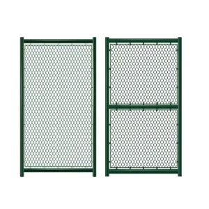 Hot Dipped Galvanized Powder Coated Steel Gate Welded Wire Mesh Chain Link Fence Sport Court Fence