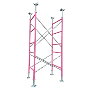 Hot Selling Construction Ladder Frame Scaffolding High Quality Galvanized Steel Frame Scaffolding Walk Through Scaffolding