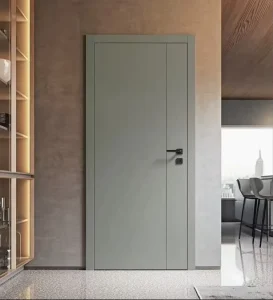 Hotel Room Interior Steel Door Custom Smooth Surface Metal Door With Full Accessories