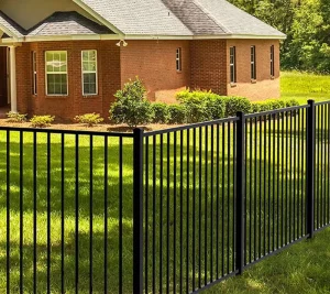 ISO 9001 Durable Steel Picket Fence Heavy Duty 6×8 Customized Security Galvanized Steel Tubular Perimeter Fence