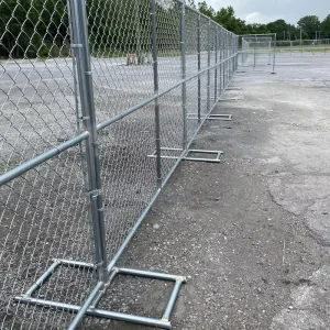 ISO CE Certified 6 Feet American Temporary Fence for School Playground & Road Construction Safety Galvanized Steel