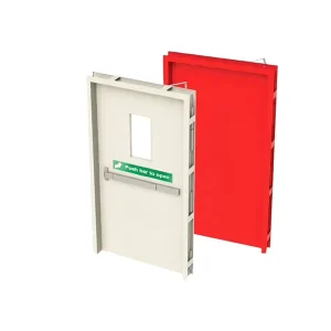 ISO Certification China Galvanized Steel Metal Door CE Listed Modern Fire Steel Door for Commercial Building Fireproof Door
