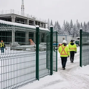 ISO Certified 3D Curved Wire Mesh Fence Panels Welded Security Fencing with Post for School Playground Stadium Boundary