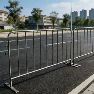 Impact Resistant Temporary Event Fencing Isolation Crowd Control Barriers Foldable Metal Barrier