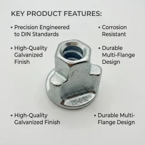 Impact Resistant Three Wings Anchor Nut Hot Dipped Galvanized Standard Formwork Hardware for Concrete Dam Construction
