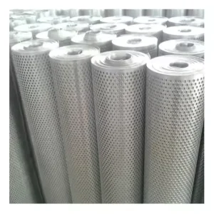 In Stock 304 Stainless Steel Perforated Metal Sheet with Round Holes Welding Service Available Customizable Thickness & Size
