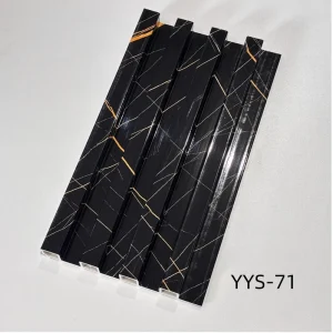 Indoor Decor Wood Plastic Composite Cladding Fluted 3D Wall Board WPC Interior Wall Panel