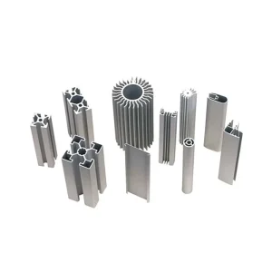 Industrial Aluminum Alloy Extrusion Profiles with Anodized Finish Custom Color Cutting and Welding Services