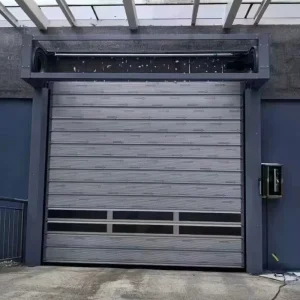 Industrial Aluminum Turbo High Speed Modern Design Windproof Rolling Shutter Door for Warehouse Loading Bay Energy Saving Safe