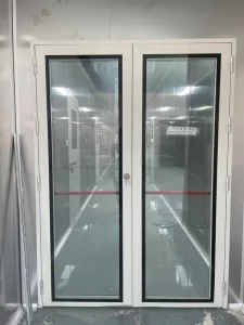 Industrial Design Commercial Steel Fireproof Security Doors with Push Pull Closer Galvanized Steel Construction