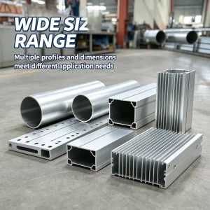Industrial Grade Large Size Aluminum Extrusion Profiles Mill Finish Structural Tubes