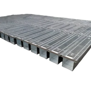 Industrial Hot Dipped Galvanized Steel Drain Grate Cover 150/170mm Wide Anti Corrosion Durable for Workshop Warehouse
