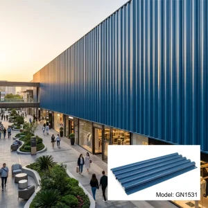 Industrial Modern 3D Stereoscopic Fireproof Waterproof Corrugated Aluminum Wall Cladding Insulated Metal Panel Boards Household