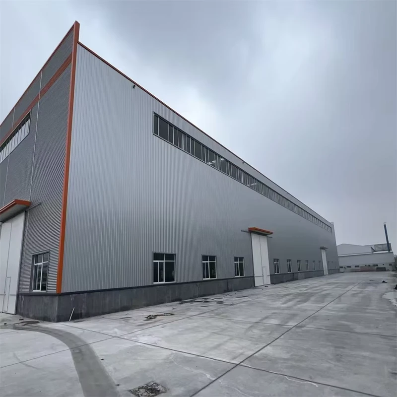 Industrial Prefab Steel Structure Metal Building Kits Light Steel Frame Warehouse Sandwich Panel Q345 Q235 Material Fast