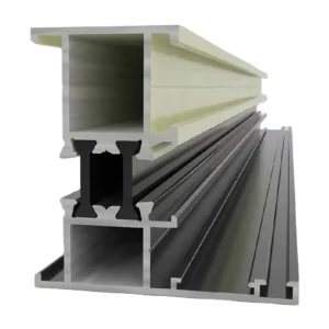 Industrial Sliding Windows Aluminium Profile OEM Powder Coated Aluminium Extrusion Profiles