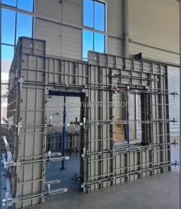 Industrial Steel Formwork System High Strength Alloy Steel Corrosion Resistant Quick Assembly Customised Size Wall Panel