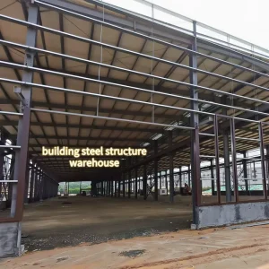 Industrial Steel Structure Building Warehouse Assembled Factory Workshop Q235/Q355 Frame C/Z Painted Purlin System Sandwich