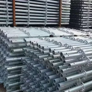 Industrial Style Galvanized Ringlock Scaffolding System Industrial Metal Standard Ringlock Scaffolding