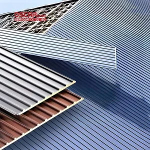 Insulated Lightweight Durable Aluminum Composite Sandwich Panels Industrial Commercial Residential Roofing Insulated Roof Panels