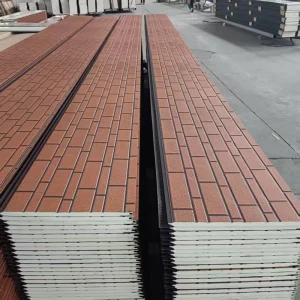 Insulated Metal Siding Exterior Wall Cladding Panel PU Decorative Wall Panel for Building Facade Sandwich Panels