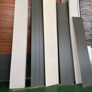Insulated Metal Siding Panels PU Foam Sandwich Panels Mosaic Style Metal Panels for External Wall Decoration