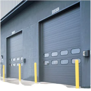 Insulated Sectional Door Automatic Remote Control Galvanized Steel Windproof