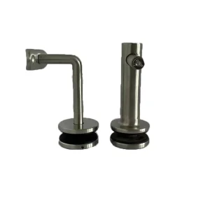 Integrated One-Piece Casting T Type Glass Balustrade Fixture No Weld Gap Anti-Rust DIY Outdoor Stair Landscape Handrail Hardware