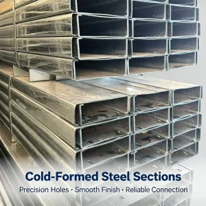 Interchangeable CZ Purlin Zinc Coated Non-Alloy Steel Perforated Profile for Solar Carport and Agricultural Shed Support