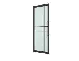 Interior Door New Style Steel Framed Glass Pivot Door Mat Black Powder Coating or RAL 8014