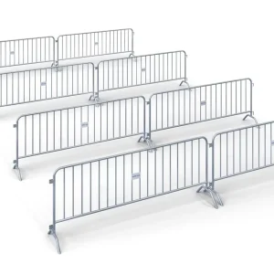 Interlocking Removable Feet Steel Barricade VIP Area Access Control Pedestrian Safety Crowd Control Barrier