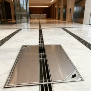 Invisible Linear Drainage Cover Durable Stainless Steel Drainage Groove Grating Building and Office Floor Drain