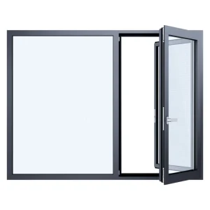Inward Opening Aluminum Casement Window Modern Metal Frame Residential Exterior Tempered Glass Soundproof Windows