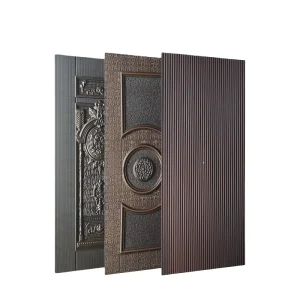 Iron Sheet Doors Sheet Steel Stamped Door Skin for Houses Exterior Decorative Durable Metal Panel External