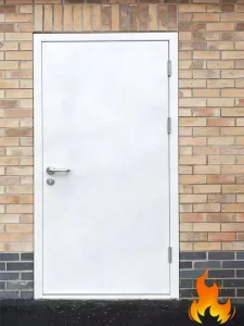 Italian Style Modern Decorative Steel Fire Rated Door with High Quality Hardware for Anti fire Residential Building Door