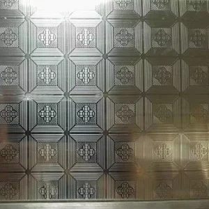 JIEYANG BAOWEI Decorative Embossed Metal Panel Custom 3D Pattern for Wall Ceiling