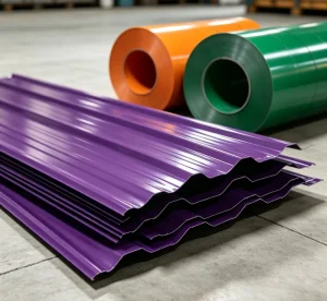 JIS G3302 SGC340 400 YX40 200 800 AZ10 AZ150 PE 20/15μm PPGI PPGL Colored Metal Roof Tile