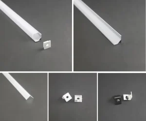 LED Channel Light 16*16mm LS-053A Corner Led Profile Diffuser Profile Extrusion for LED Strip