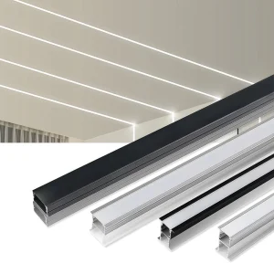 LED Recessed 1M 2M 3M LED Aluminum Profile Plaster Channel Perfil Aluminio Tira Led for LED Strip Light