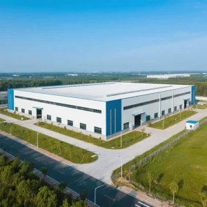 Large Clear Span Steel Structure Logistics Warehouse with Multi Door System High Throughput Distribution Center
