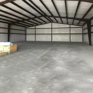 Large Span Industrial Prefab Steel Structure Building Warehouse with 1 Year Warranty High Wind Resistance Heavy Duty Design