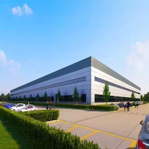 Large Span Industrial Steel Logistics Warehouse with Integrated Multi Dock Loading System