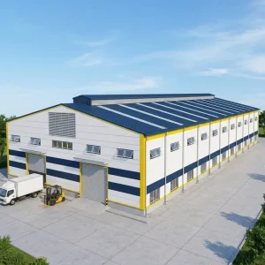 Large Span Industrial Steel Structure Warehouse Building with Steel Frames for Factory and Workshop Use