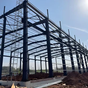 Large Span Metal Framework Industrial Grade Lightweight Steel Construction Structural Steel Warehouse for Garage