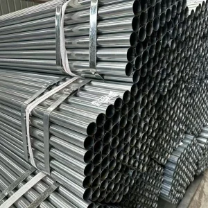 Large Stock Competitive Price 1 Inch 3 Inch Galvanized Iron Round Pipe ERW Steel Tube for Water System Building Projects
