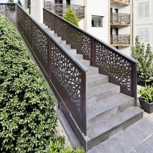 Laser Cut Stainless Steel Decorative Screens Balcony Cladding Panels Stair Railing Partition Walls Premium Outdoor Balustrades