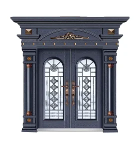 Laser Cut Turkish Style Single Stainless Steel Security Iron Exterior Door Design
