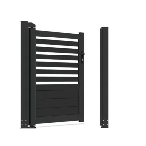 Laser Cut Wrought Iron Security Gate for Villa Courtyard with Lock