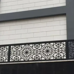 Laser-cut Contemporary Design Outdoor Balcony Staircase Railings for Villas Stainless Steel Aluminum Alloy Carbon Steel Iron