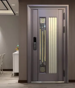 Latest Design Luxury Style Front Entry Security Steel Metal Door